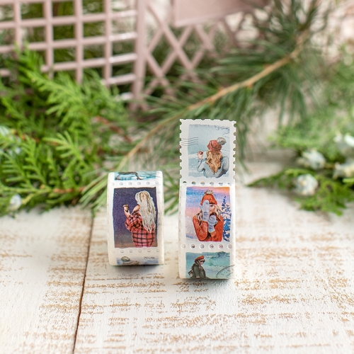 Stamp Washi Winter Girls B