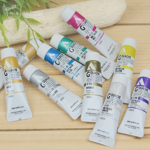 Gouache Acryla metalizados