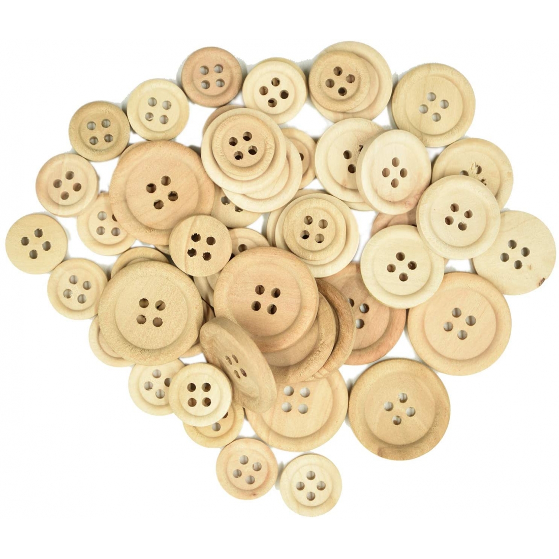 Set 30 botones madera