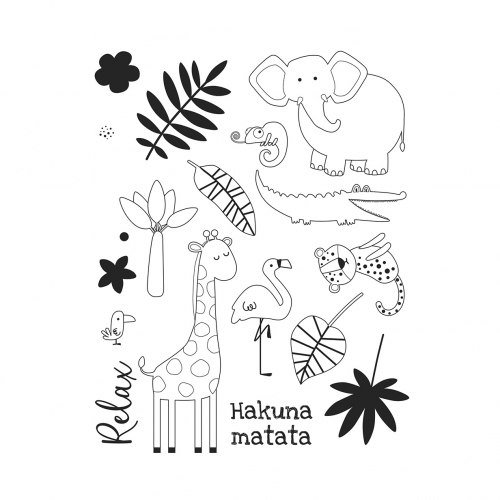 Sello clear Safari Hakuna...