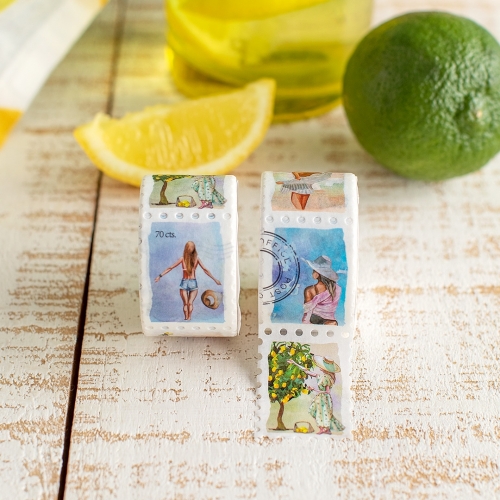 Stamp Washi Summer Girls A