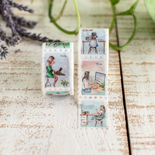 Stamp Washi Spring Girls B