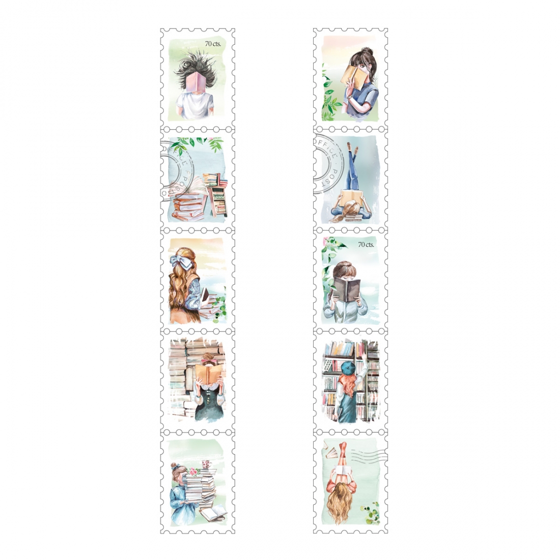 Stamp Washi Spring Girls A