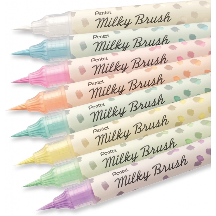 Milky Brush Pen pastel