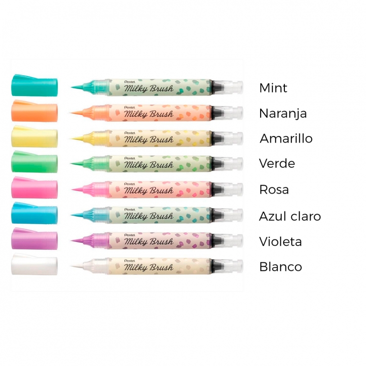 Milky Brush Pen pastel