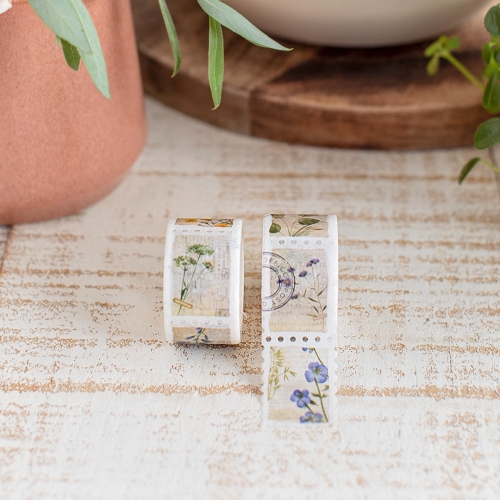 Stamp Washi Flower Memories