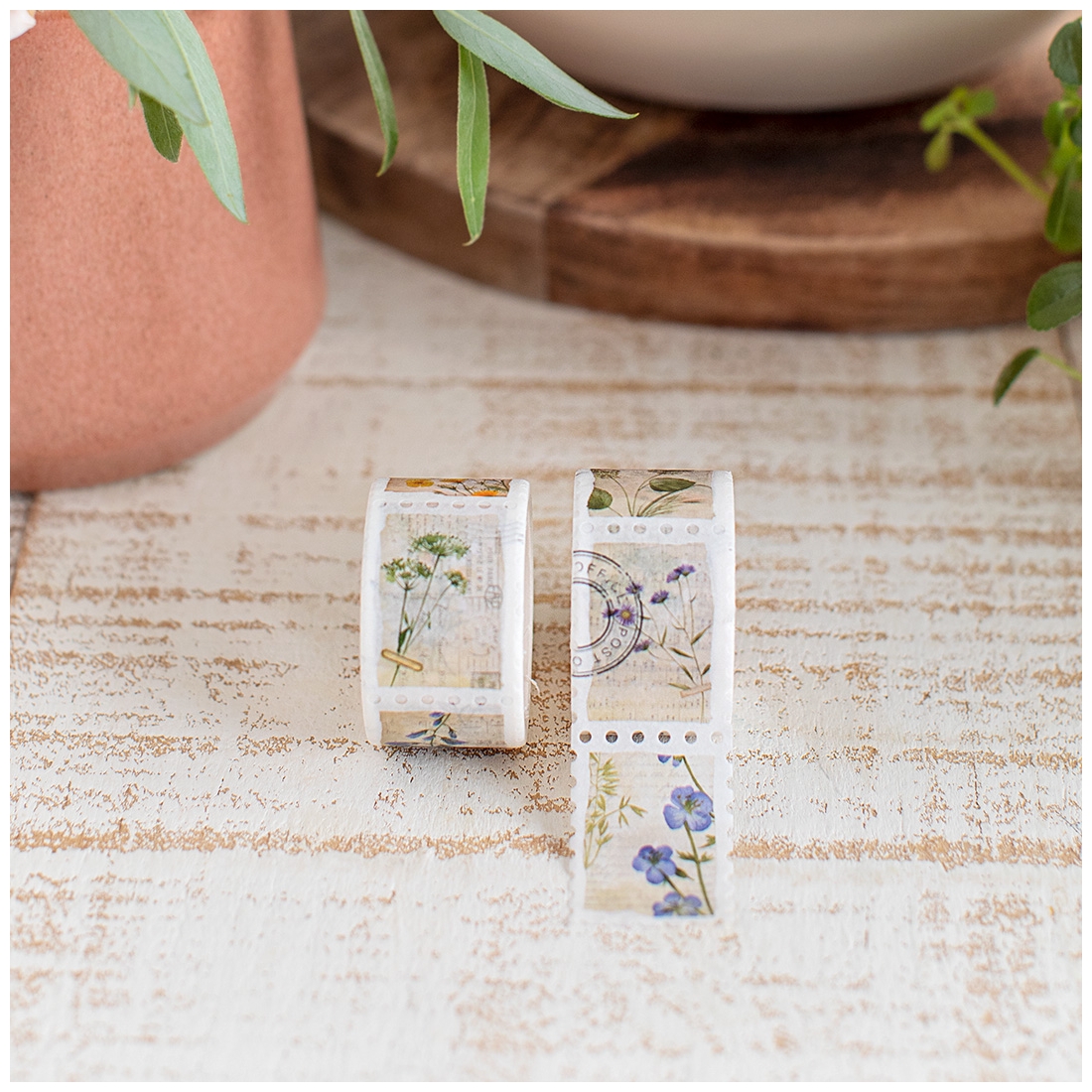 Stamp Washi Flower Memories
