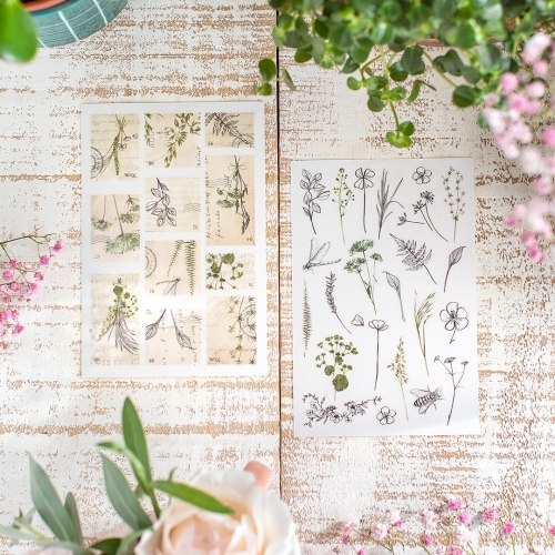 2 hojas Pegatinas...