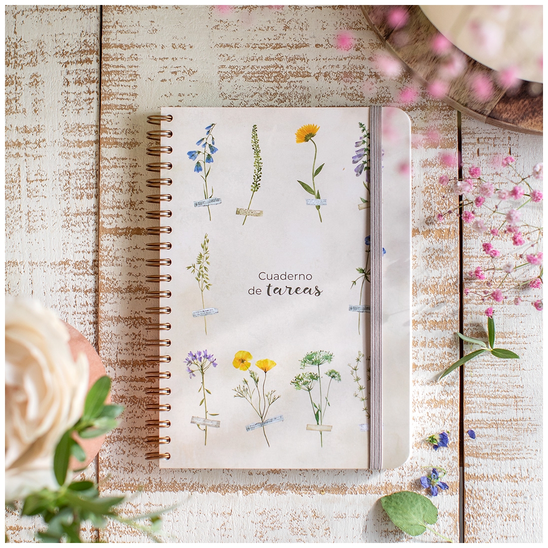 Cuaderno de tareas Flower Memories