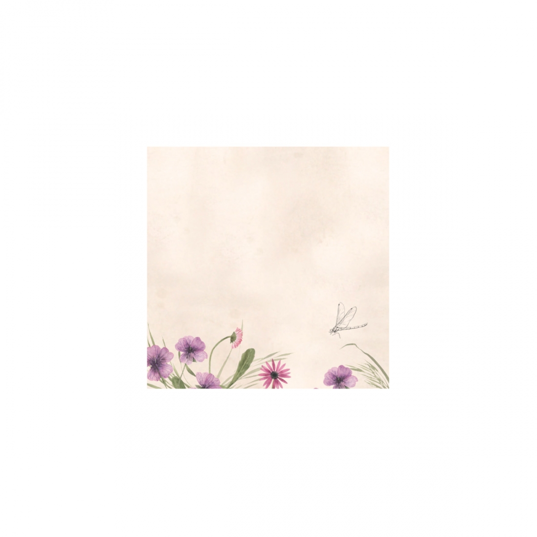 Mini bloc Flower Memories 6x6cm