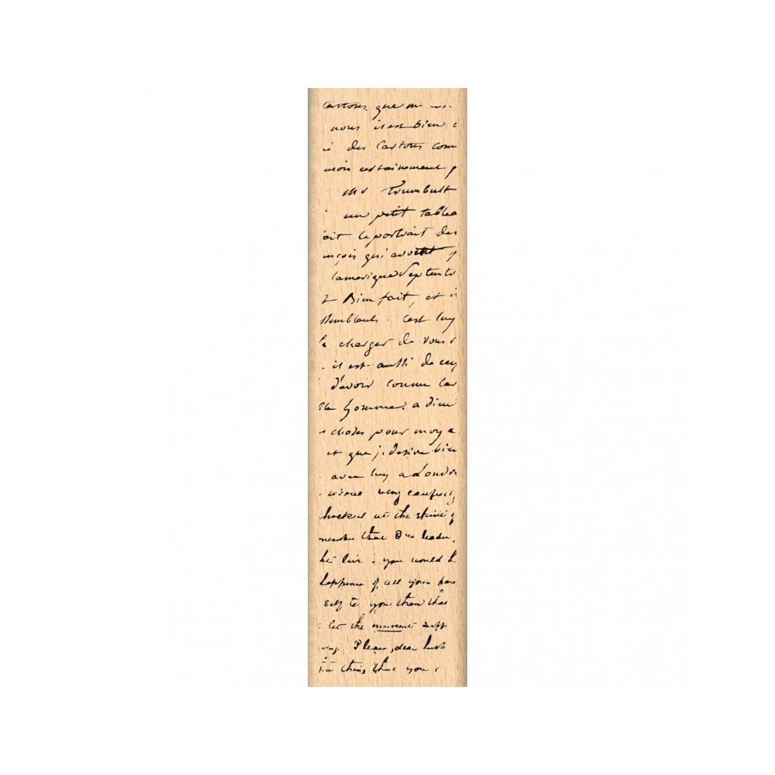 Sello Fondo manuscrito 4x15cm