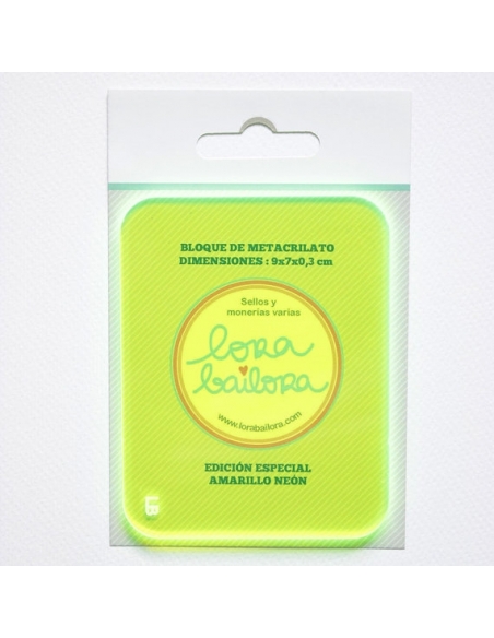 PREVENTA Base para sellos clear Lora Bailora