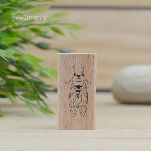 Sello Pequeña cigarra 3x6cm