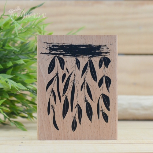 Sello Hojas colgantes 10x13cm