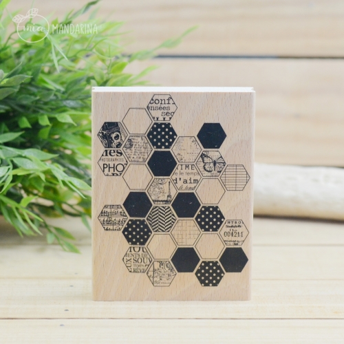 Sello Hexágonos 10x13cm