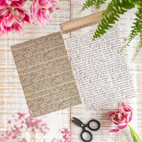 2 hojas Pegatinas Antique...