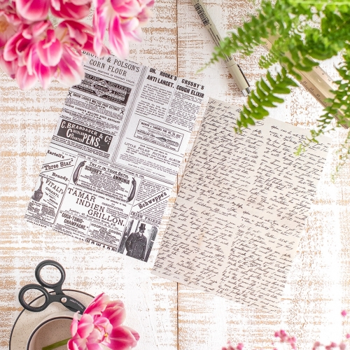 2 hojas Pegatinas Antique...