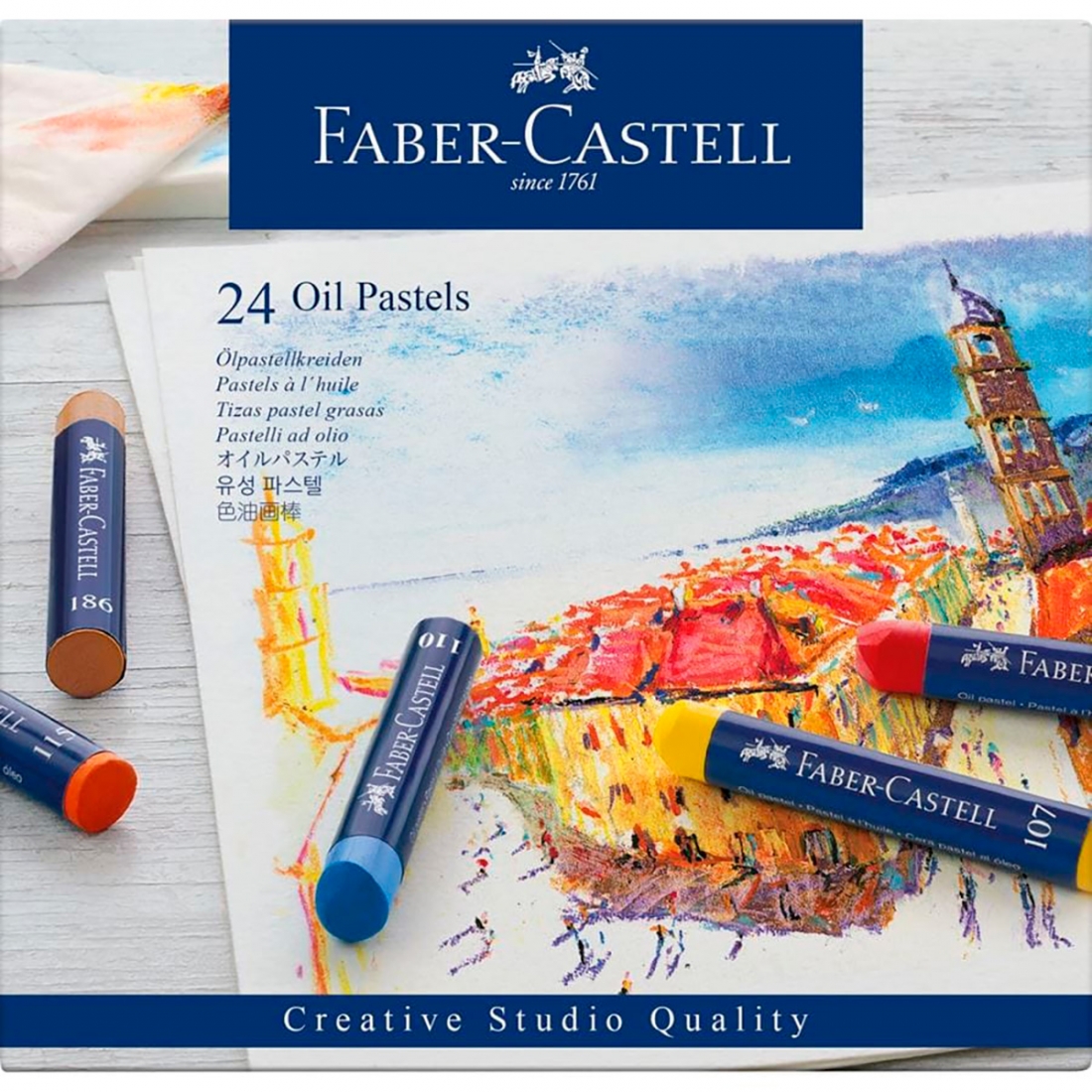 Caja de 24 Studio Oil Pastels de...