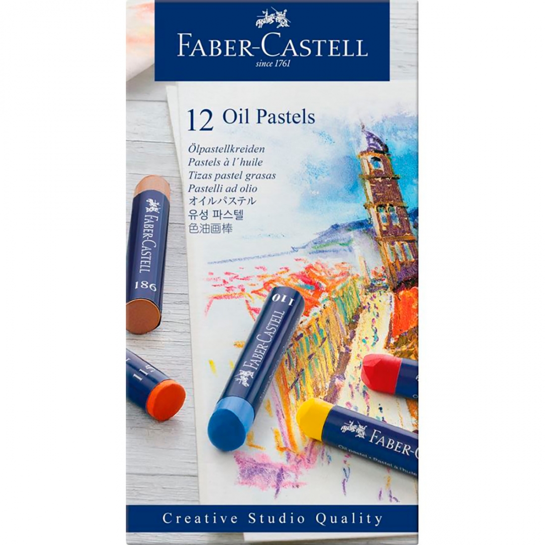 Caja de 12 Studio Oil Pastels de...