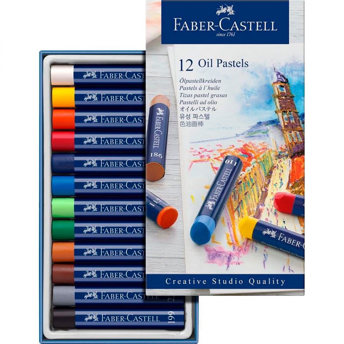 Caja de 12 Studio Oil Pastels de...