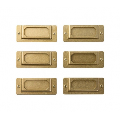 6 placas etiquetas Label...