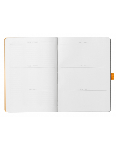 Cuaderno Goalbook Rhodia A5 - 90 gr hojas blancas malla puntos