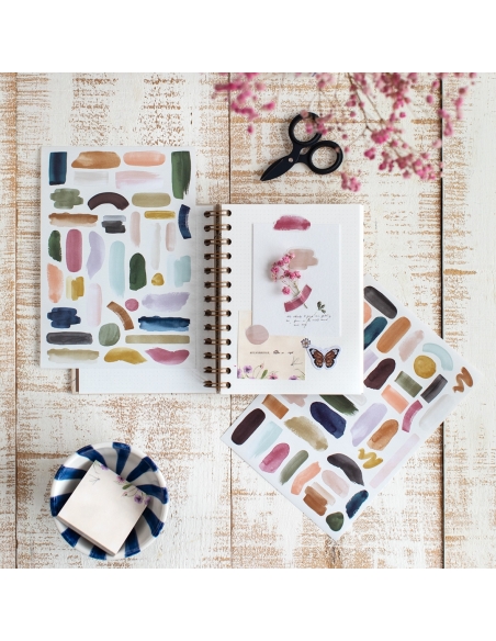 2 hojas Pegatinas Brushes A (sin troquel)