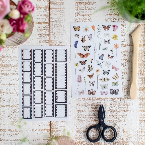 2 hojas Pegatinas...