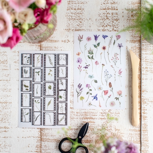 2 hojas Pegatinas...