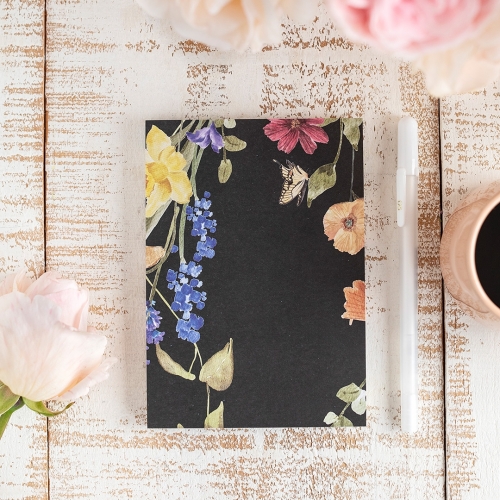 Bloc de notas negro A6...