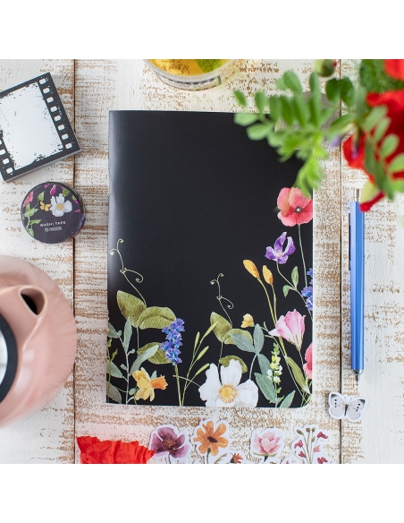 Libreta grapada A (malla puntos) A5 Night Bloom