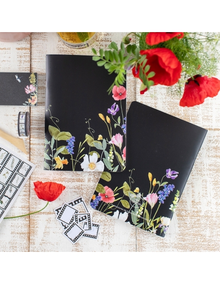 Libreta grapada A (malla puntos) A5 Night Bloom