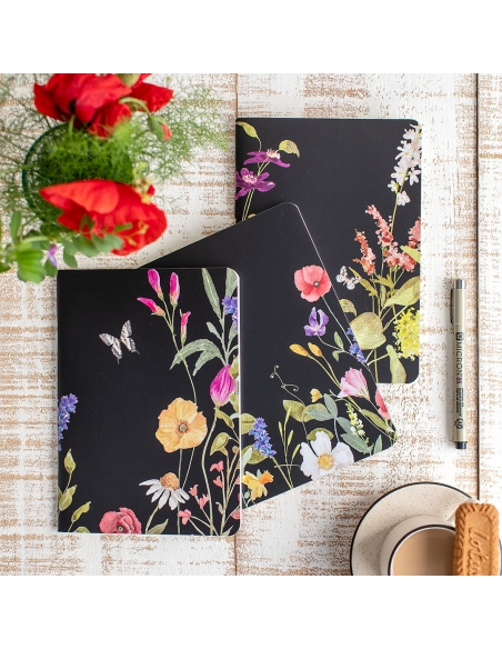 Libreta grapada A (malla puntos) A5 Night Bloom