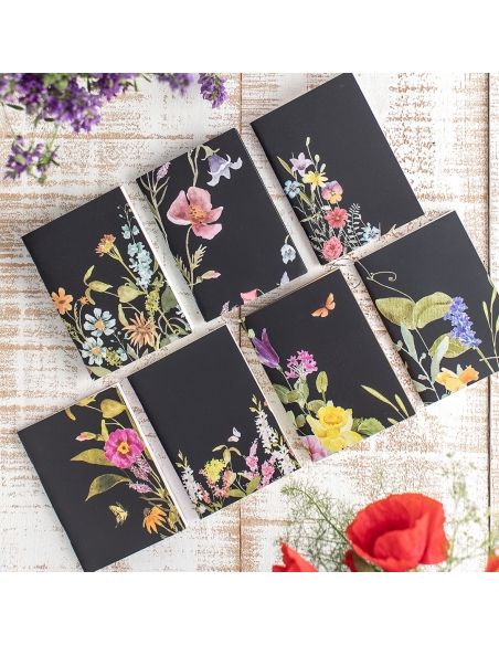 Libreta grapada Night Bloom B (P. semanal atemporal) 8.9 x 12.4 cm