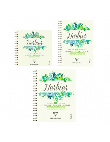 Cuaderno para herbario 21x21cm, A4 o 24x32cm