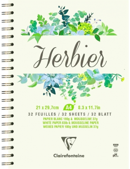 Cuaderno para herbario 21x21cm, A4 o 24x32cm