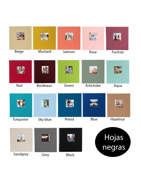 Album Bella Vista Hojas Negras 30x31 cm - Goldbuch