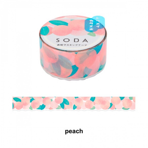 Masking tape Peach SODA...