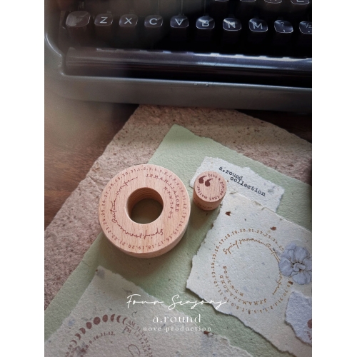 2 sellos de madera...