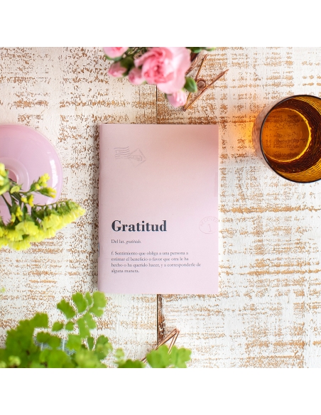 Libreta Grapada A6 Words - Mod. F - Gratitud (P. Mensual Atemp.)