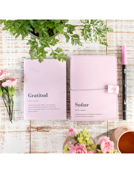 Libreta Grapada A6 Words - Mod. F - Gratitud (P. Mensual Atemp.)