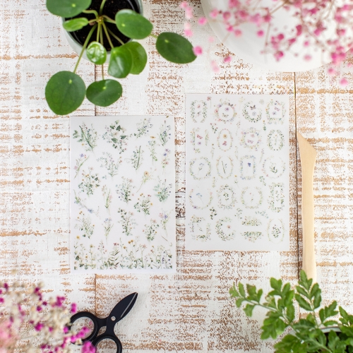 2 hojas Pegatinas...