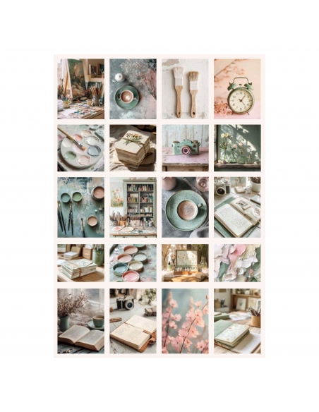 2 hojas Pegatinas My Cozy Cottage C (sin troquel)