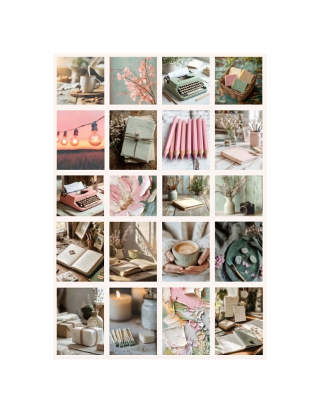 2 hojas Pegatinas My Cozy Cottage C (sin troquel)