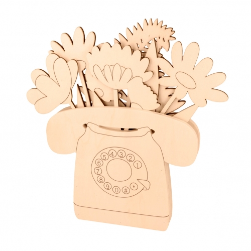 Teléfono más 5 flores de...