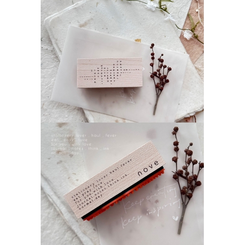 Sello de madera Scrabble -...