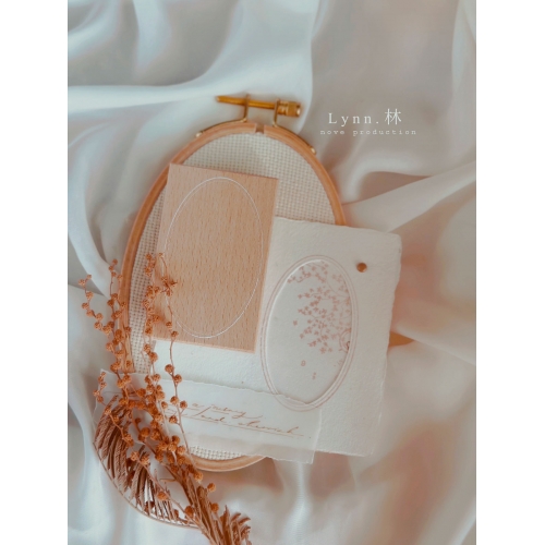 Sello de madera Lynn - Oval...