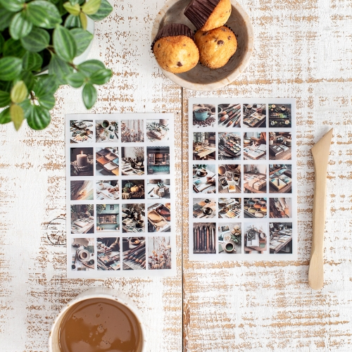 2 hojas Pegatinas...