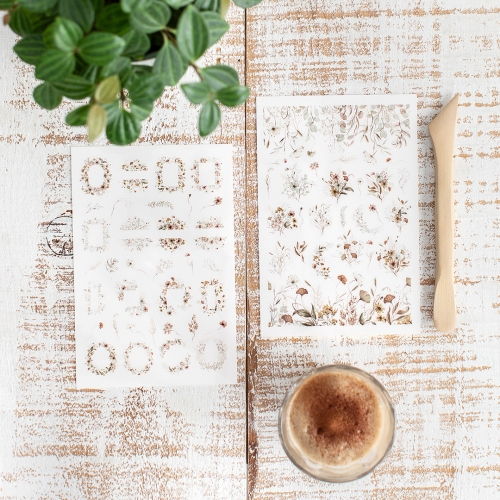 2 hojas Pegatinas...