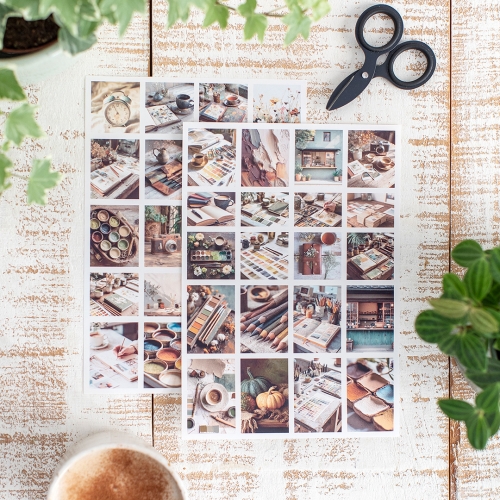 2 hojas Pegatinas Mocha...